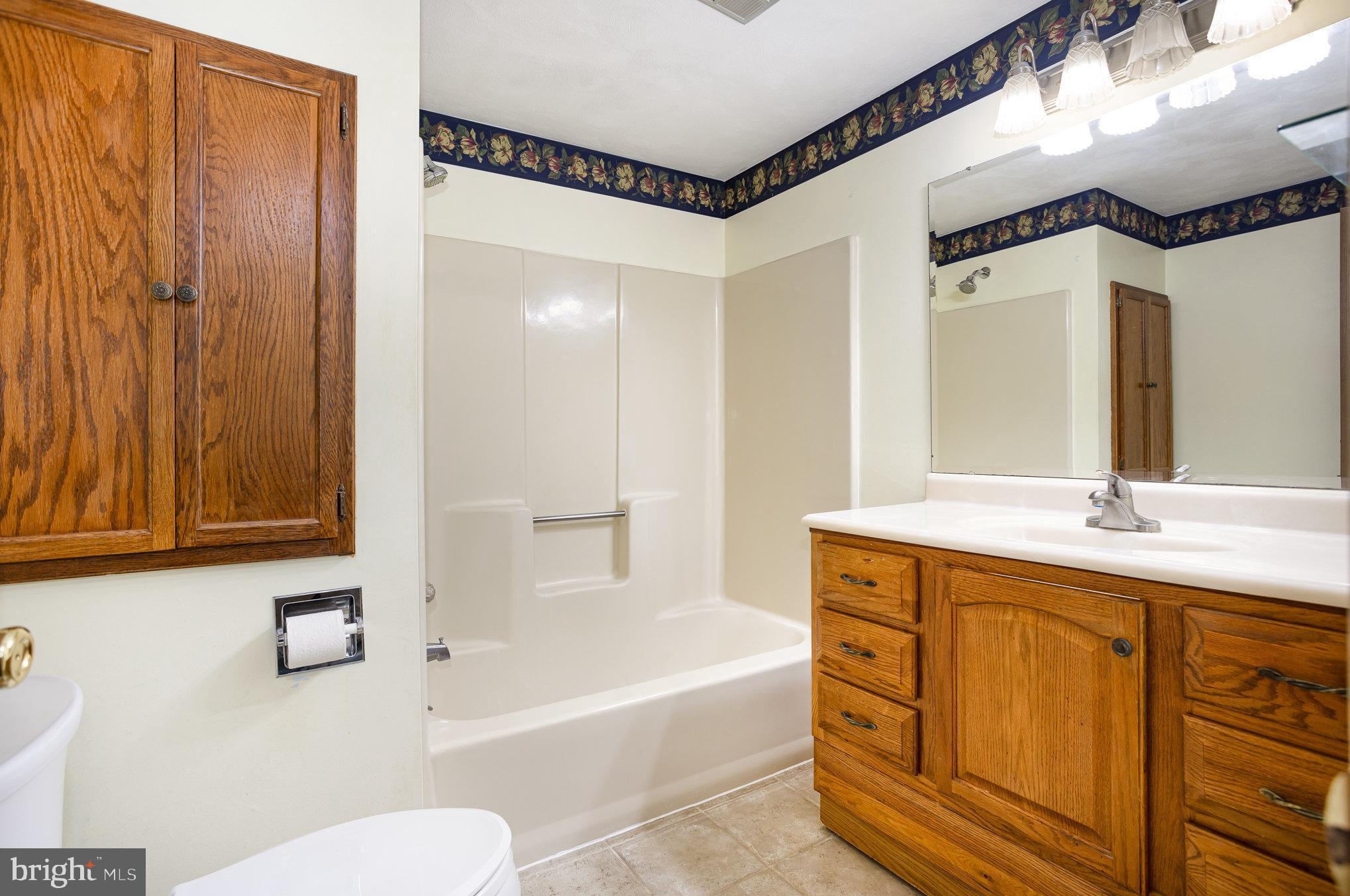 415 Weldon Drive York, PA 17404 - Photo 11 of 34 a bathroom with a tub a sink and a mirror
