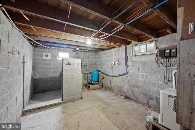 a view of a storage room