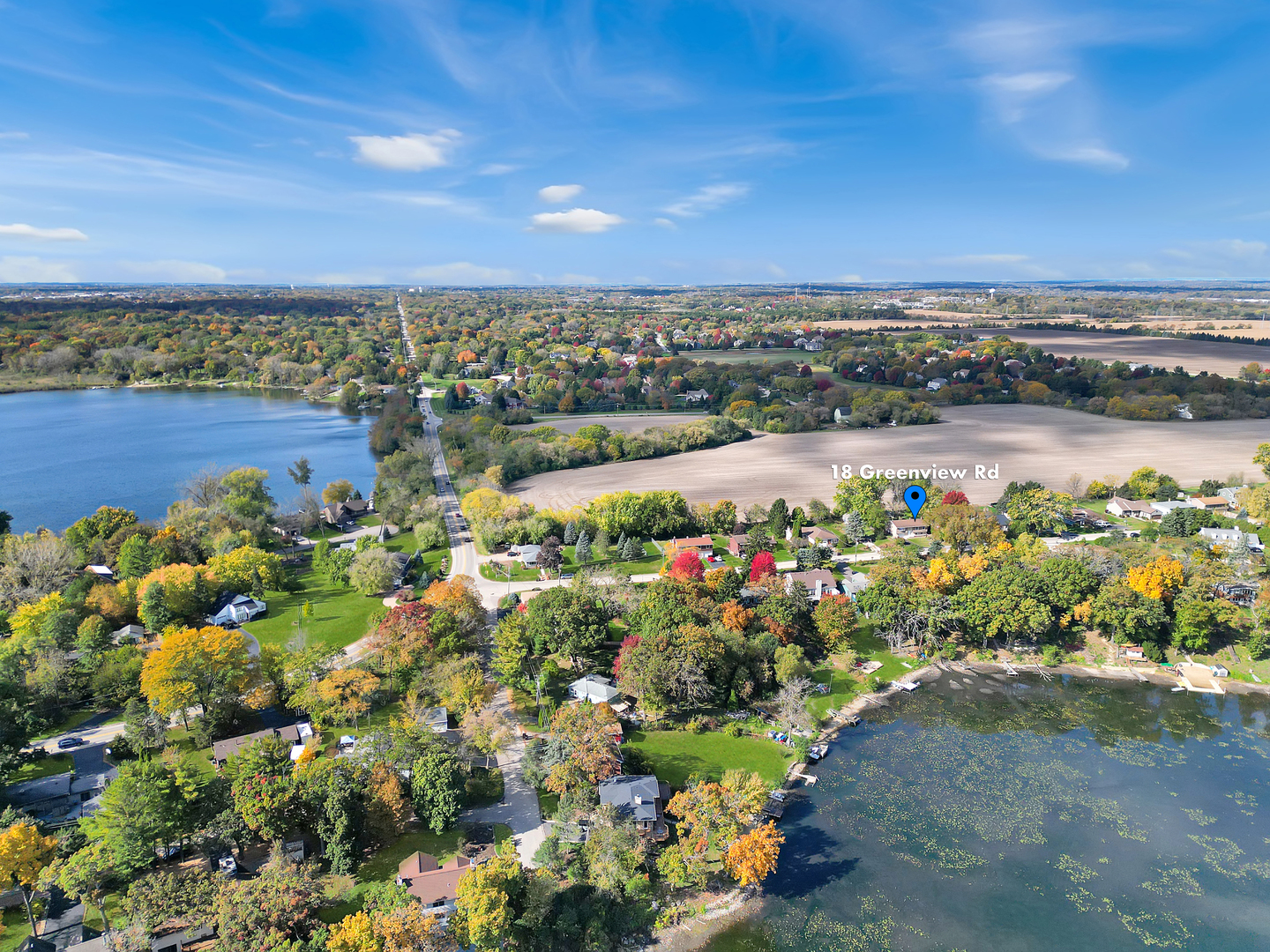 18 Greenview Road Oakwood Hills, IL 60013 - Photo 34 of 35 a view of a lake with outdoor space