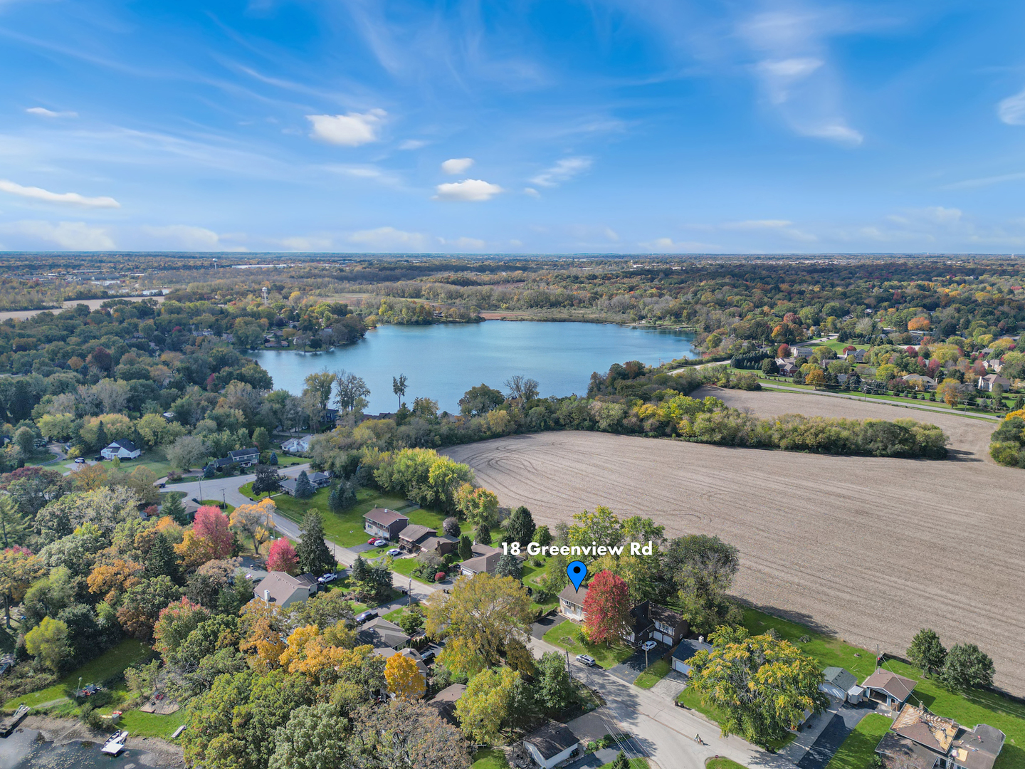 18 Greenview Road Oakwood Hills, IL 60013 - Photo 35 of 35 an aerial view of a houses with outdoor space