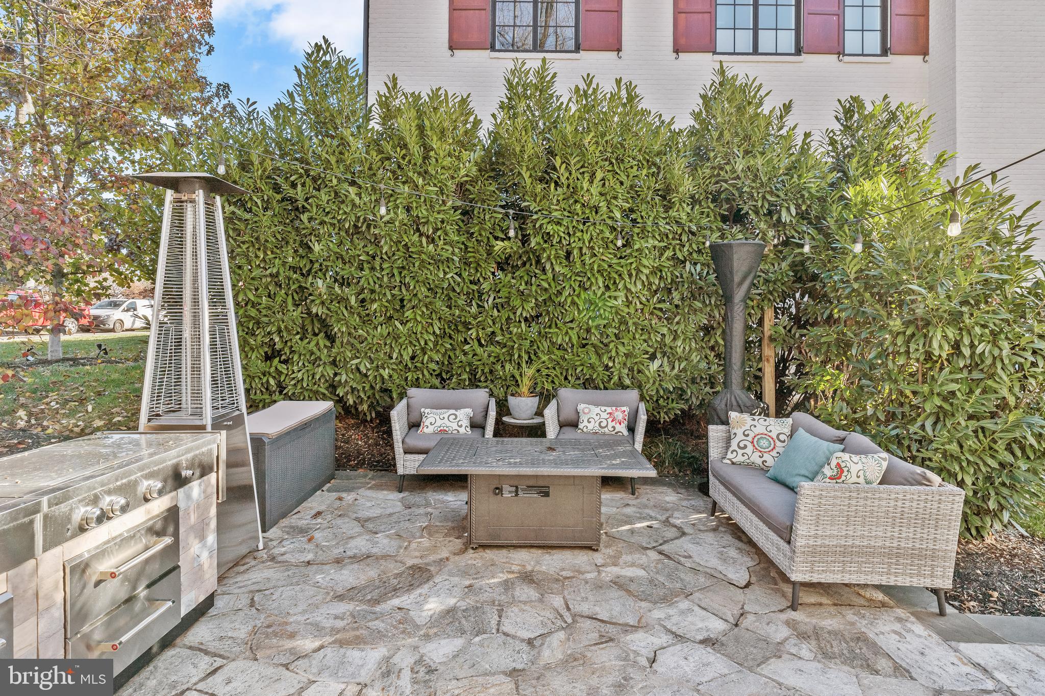 5505 Kemper Road Baltimore, MD 21210 - Photo 54 of 72 Inviting Stone Patio with Outdoor Oven-Grill