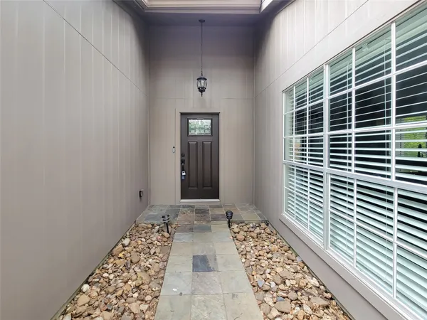 a view of bathroom with a window