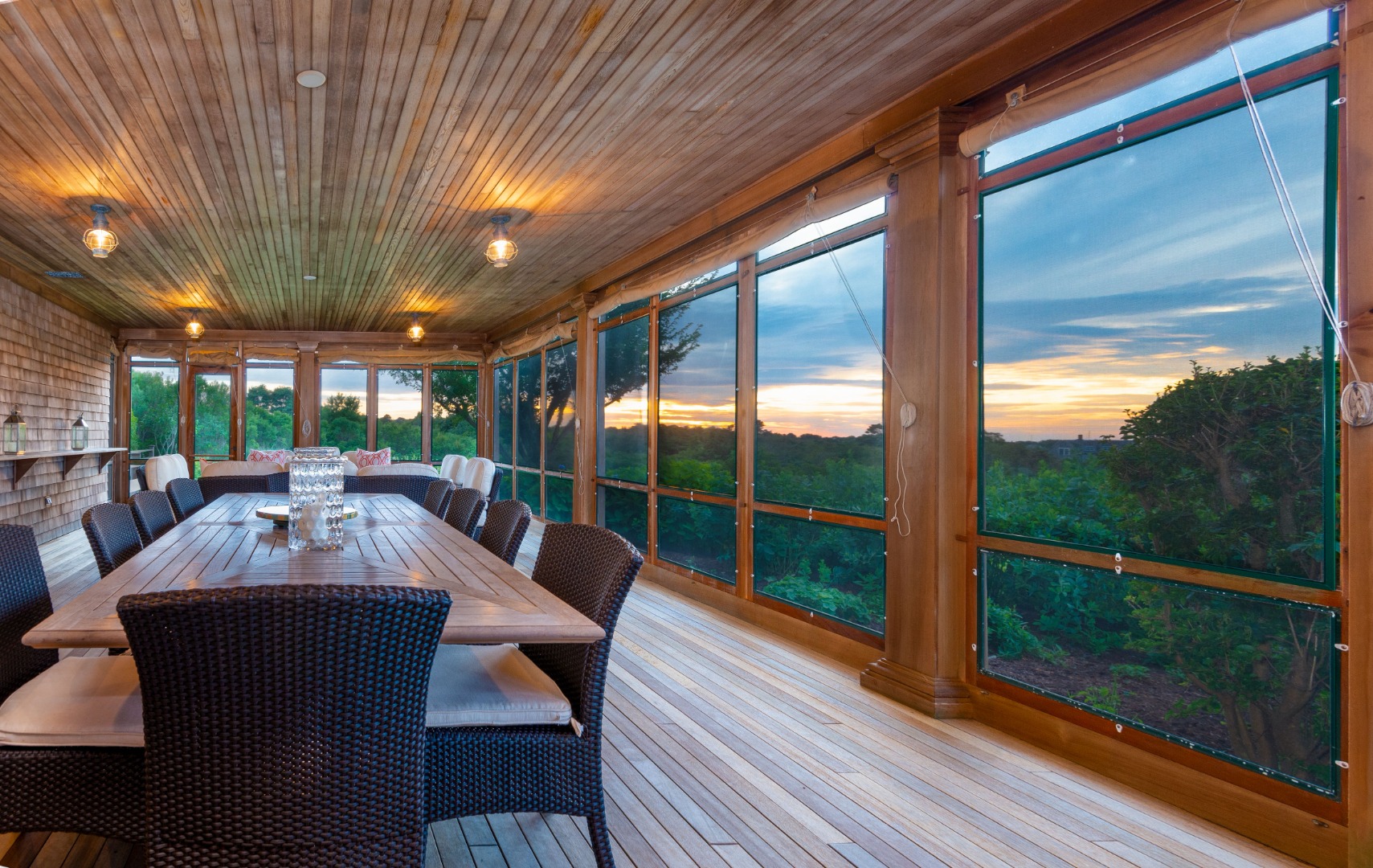 183 Polpis Road Nantucket, MA 02554 - Photo 37 of 62 a view of a patio with couches table and chairs