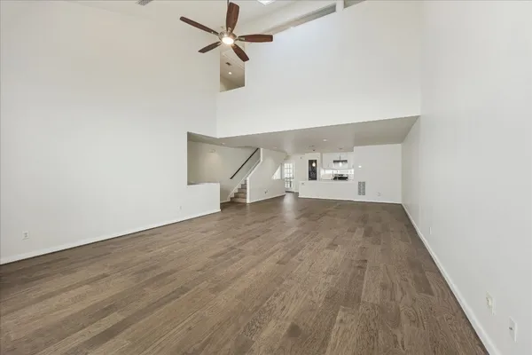 wooden floor in an empty room