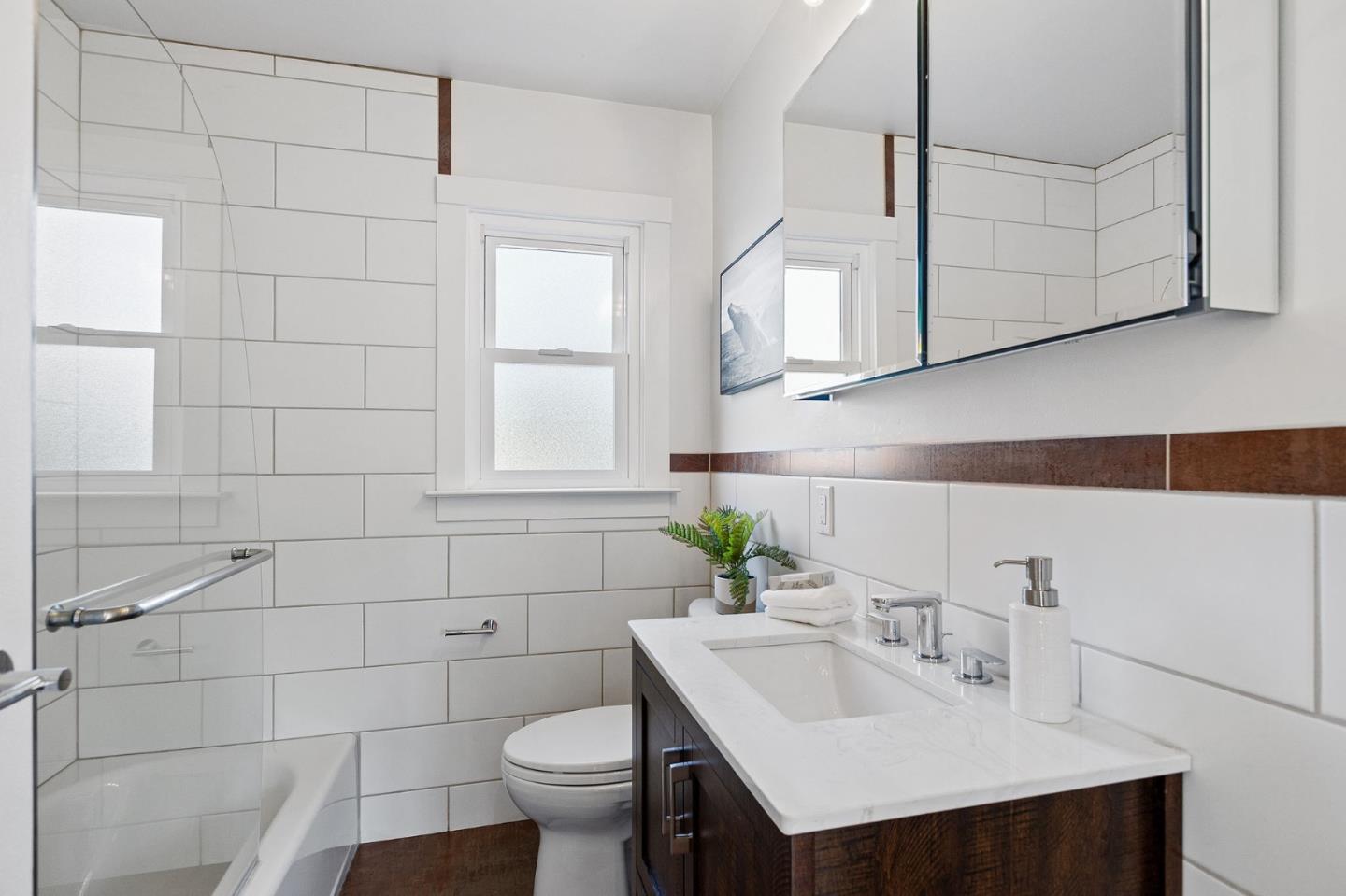 3946 La Colina Road El Sobrante, CA 94803 - Photo 22 of 49 a bathroom with a sink toilet and vanity