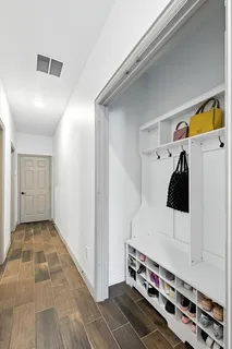 a room with storage and utility