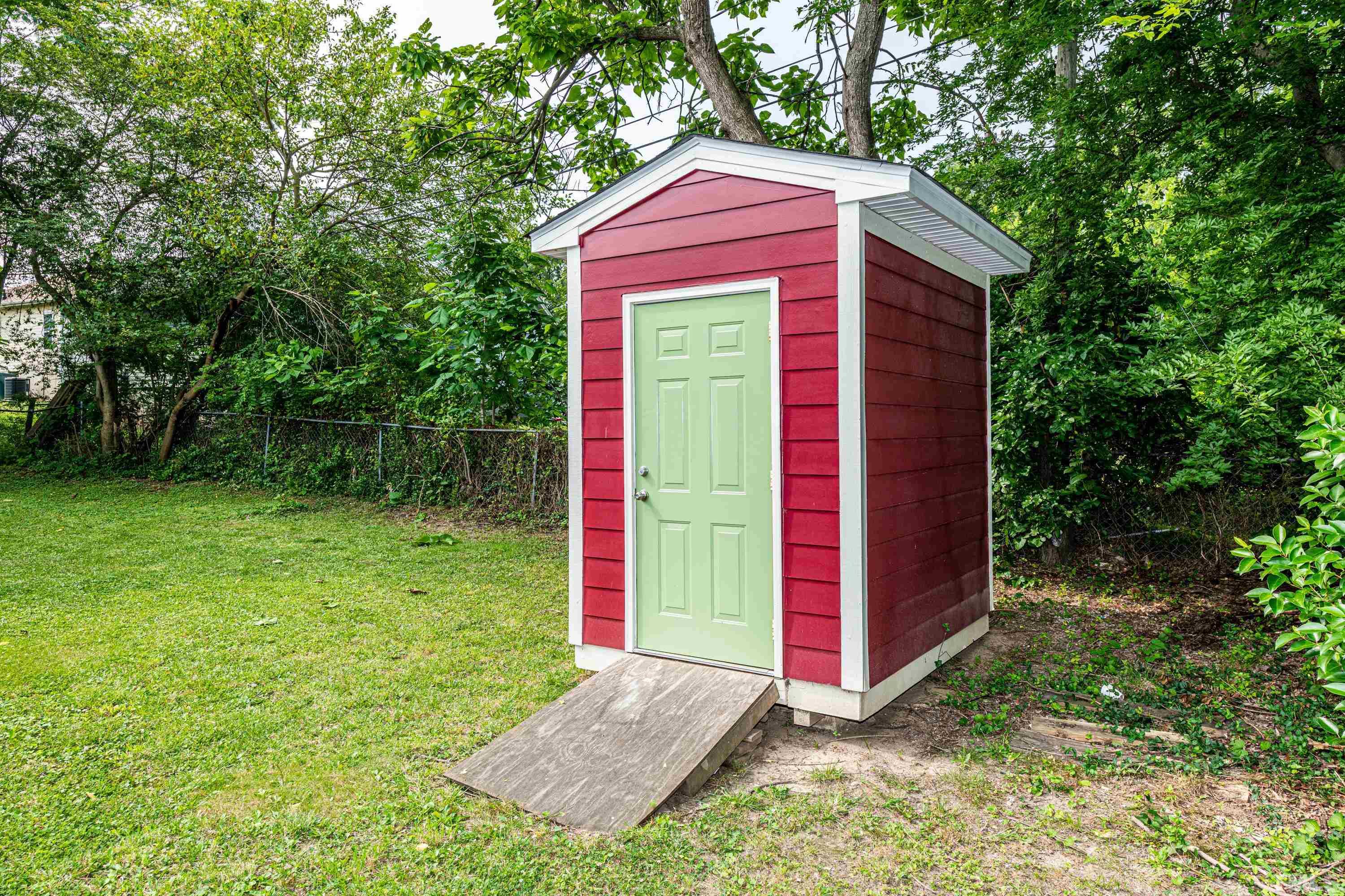 1208 Wall Street Durham, NC 27701 - Photo 26 of 27 a view of a small house with a small yard and large trees