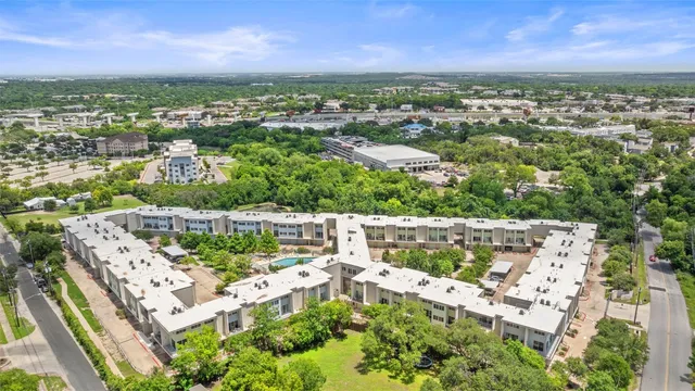 a view of a city with tall buildings