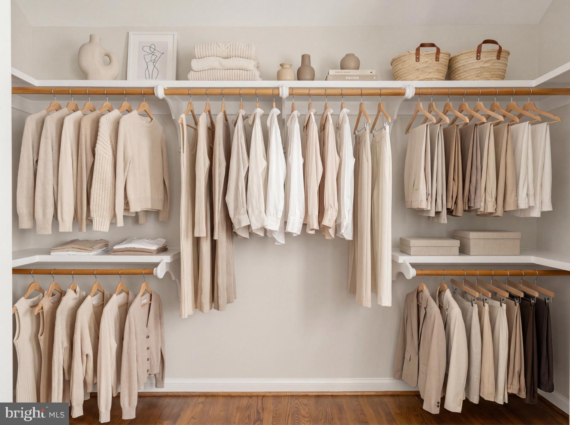3640 Brandywine Street Northwest Washington, DC 20008 - Photo 22 of 39 a view of walk in closet with clothes and shoes