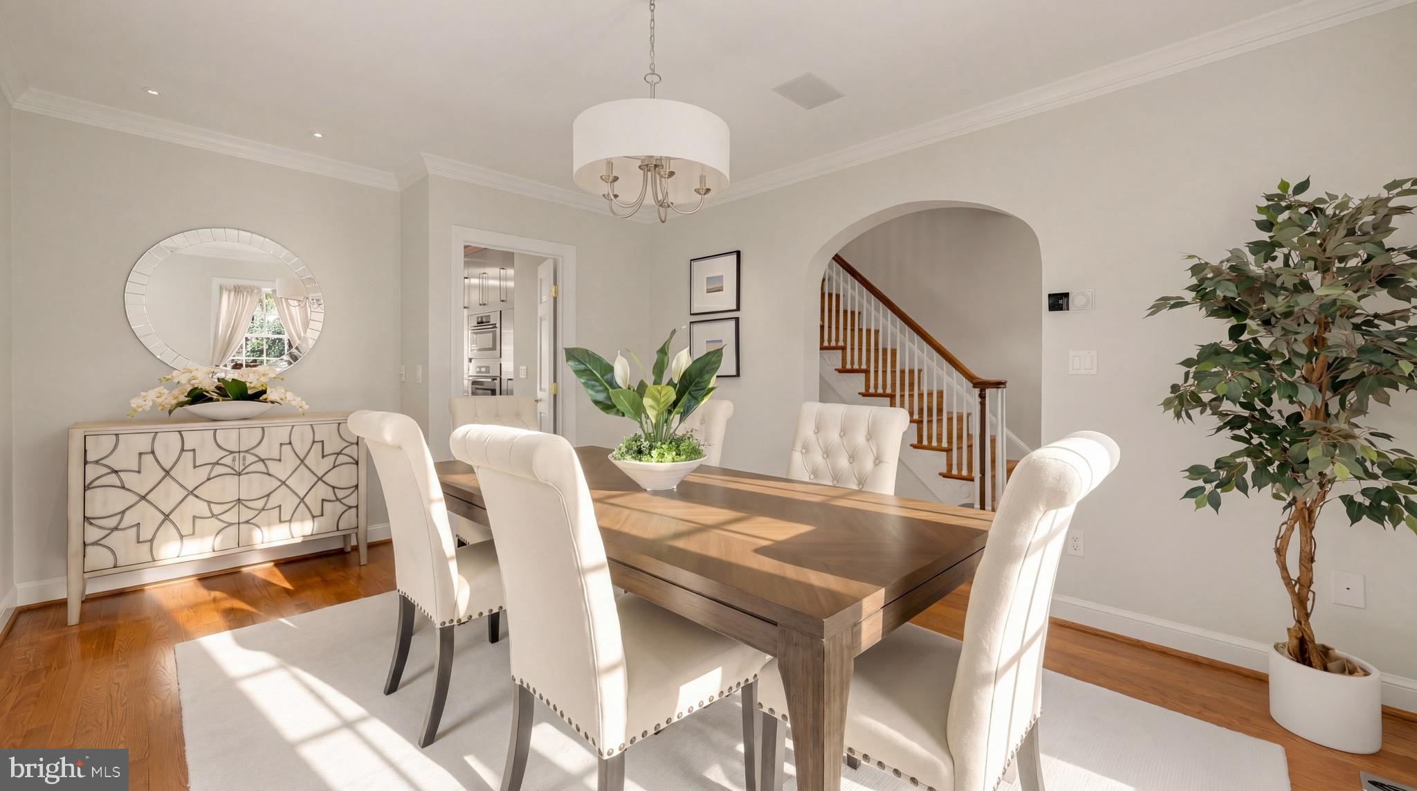 3640 Brandywine Street Northwest Washington, DC 20008 - Photo 9 of 39 a view of a dining room with furniture and wooden floor