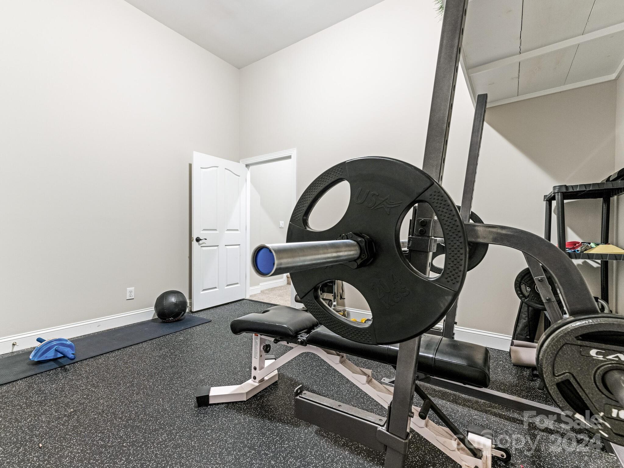 3234 Planters Ridge Road Charlotte, NC 28270 - Photo 25 of 33 a view of a room with gym equipment