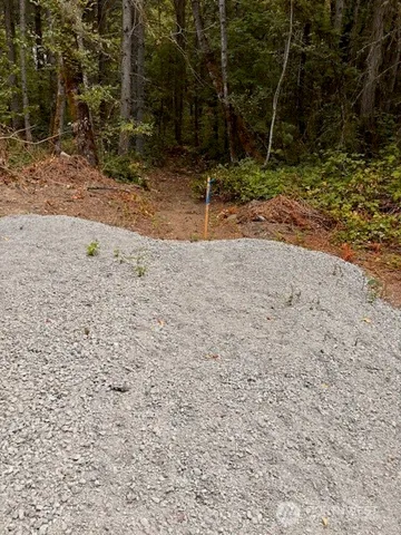 a view of road with trees