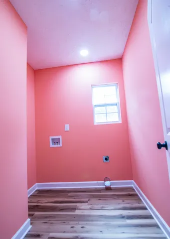 a view of room with hardwood