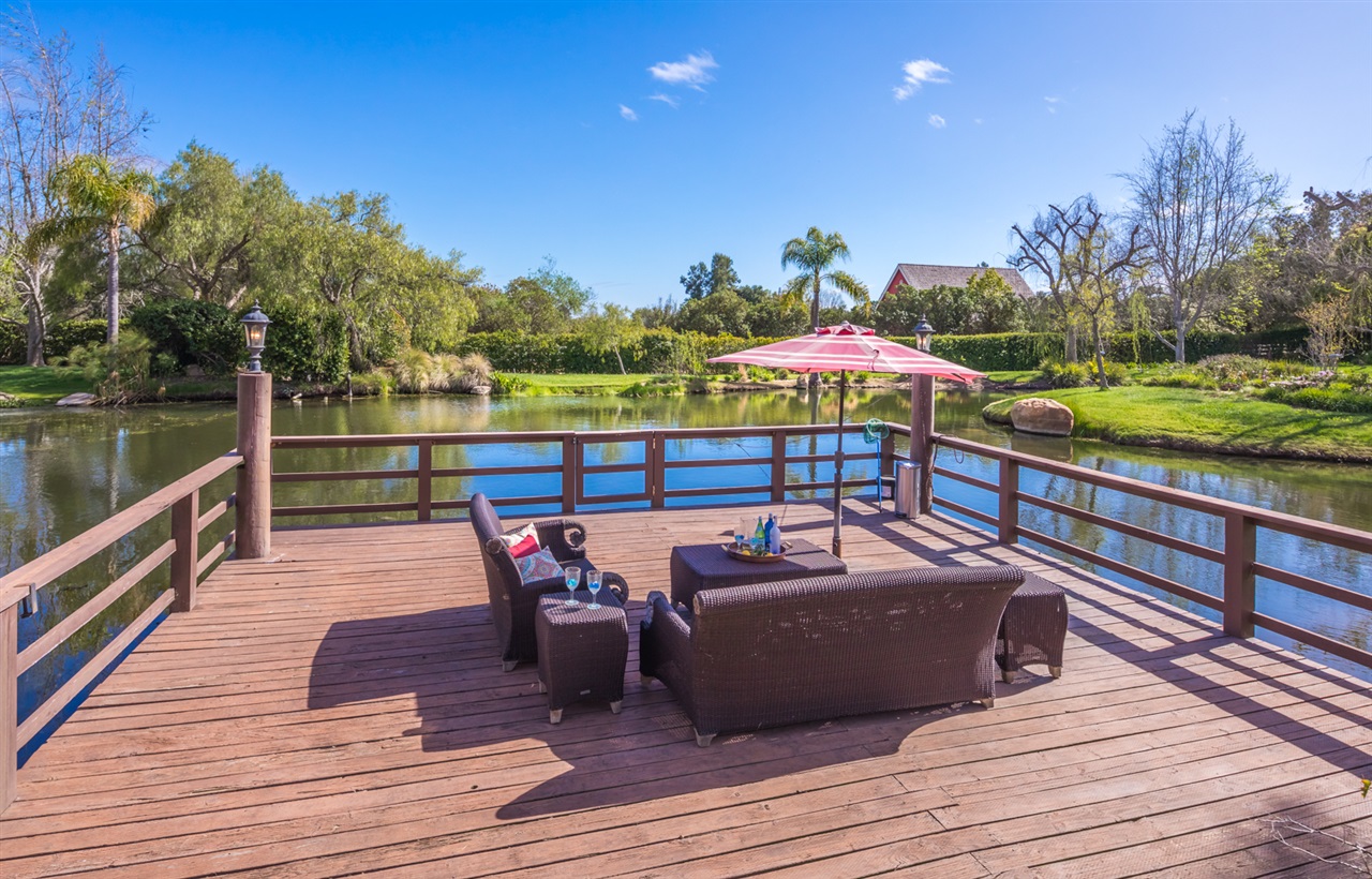 5 Golden Meadow Lane Fallbrook, CA 92028 - Photo 21 of 23 Large View Deck by the pond