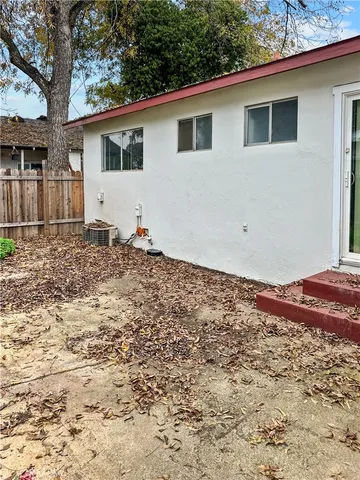 a backyard of a house