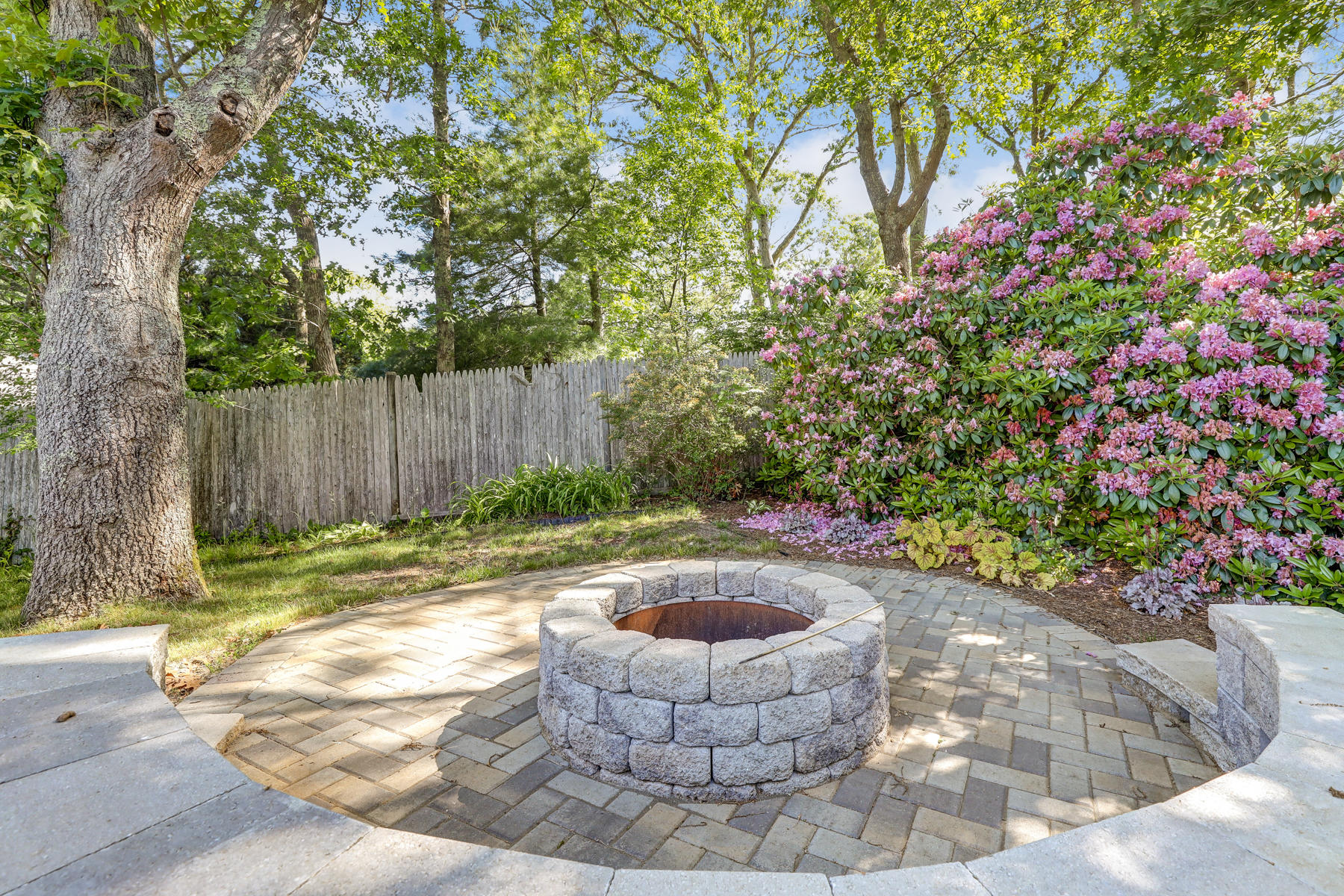 16 Florence Street Monument Beach, MA 02532 - Photo 30 of 35 a view of fountain in a backyard