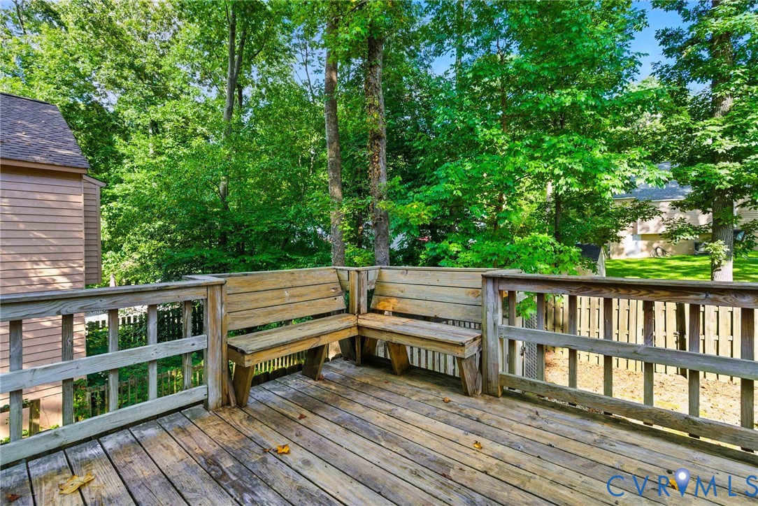 7705 Offshore Drive Chesterfield, VA 23832 - Photo 36 of 39 a view of a balcony with wooden floor and fence