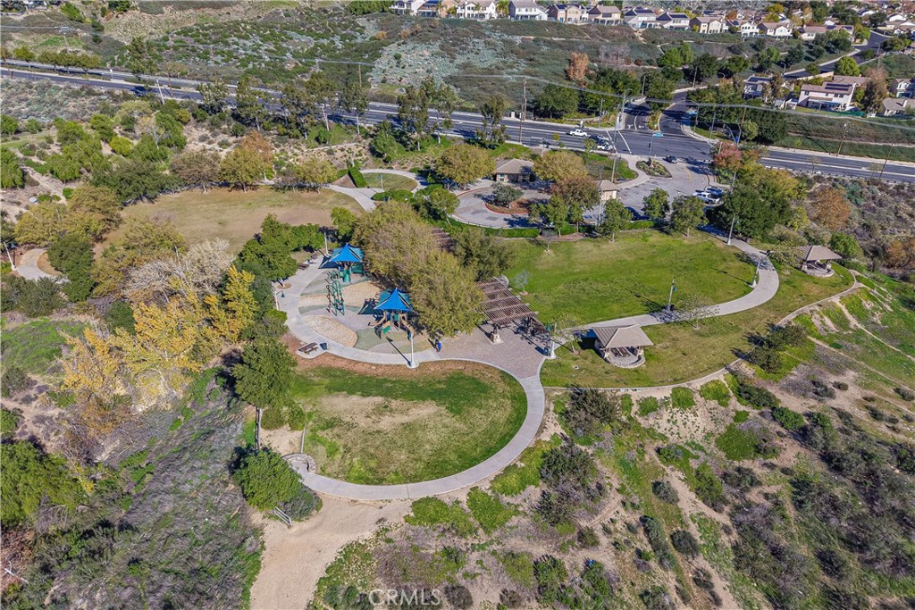 28076 Wildwind Road Canyon Country, CA 91351 - Photo 46 of 48 an aerial view of a house with a swimming pool