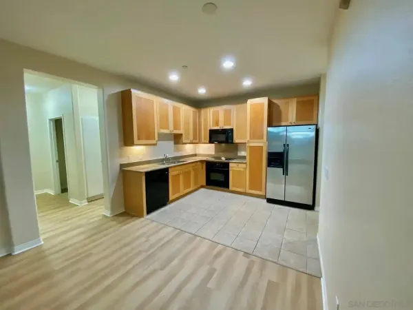 a view of a bathroom from the hallway