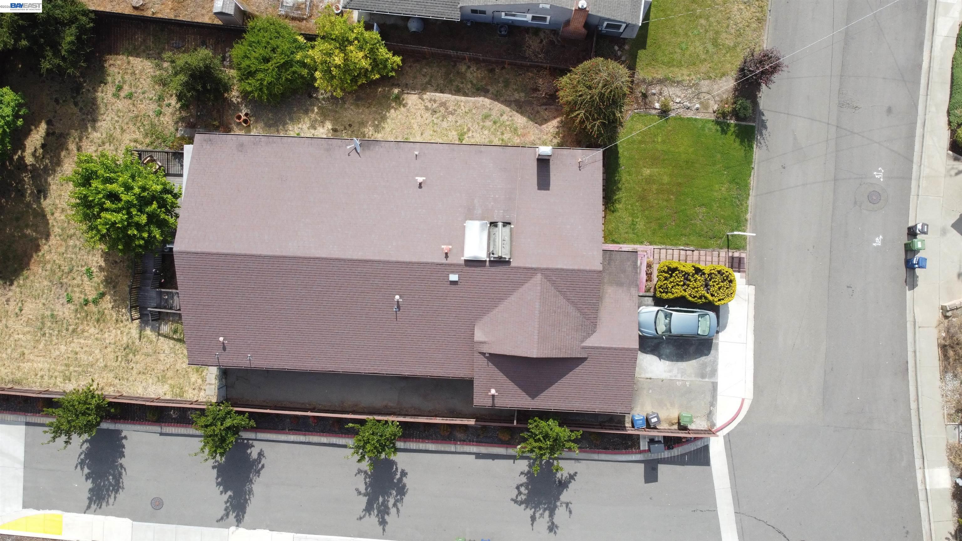 4591 Edwards Lane Castro Valley, CA 94546 - Photo 31 of 44 an aerial view of residential houses with outdoor space