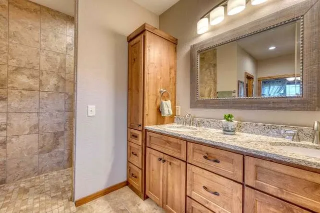 a outdoor space with patio furniture