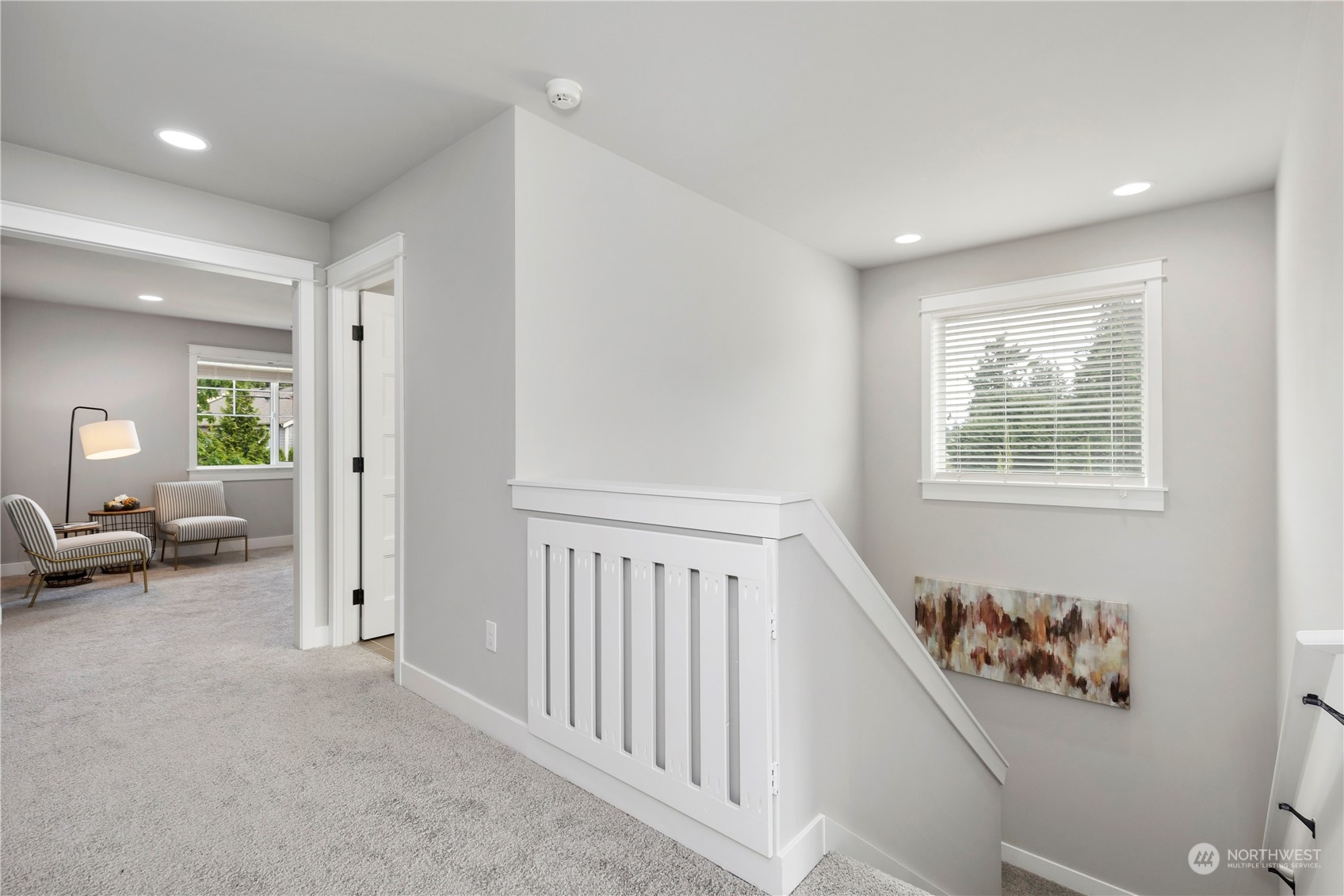 19730 Filbert Drive Bothell, WA 98012 - Photo 20 of 35 a view of a hallway with workspace and a window