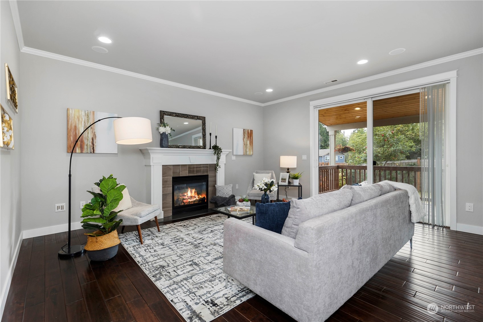 19730 Filbert Drive Bothell, WA 98012 - Photo 5 of 35 a living room with furniture and a fireplace