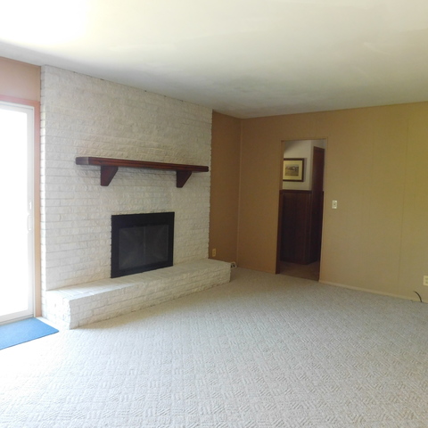 10471 Lee Road Waterman, IL 60556 - Photo 5 of 20 an empty room with a fireplace