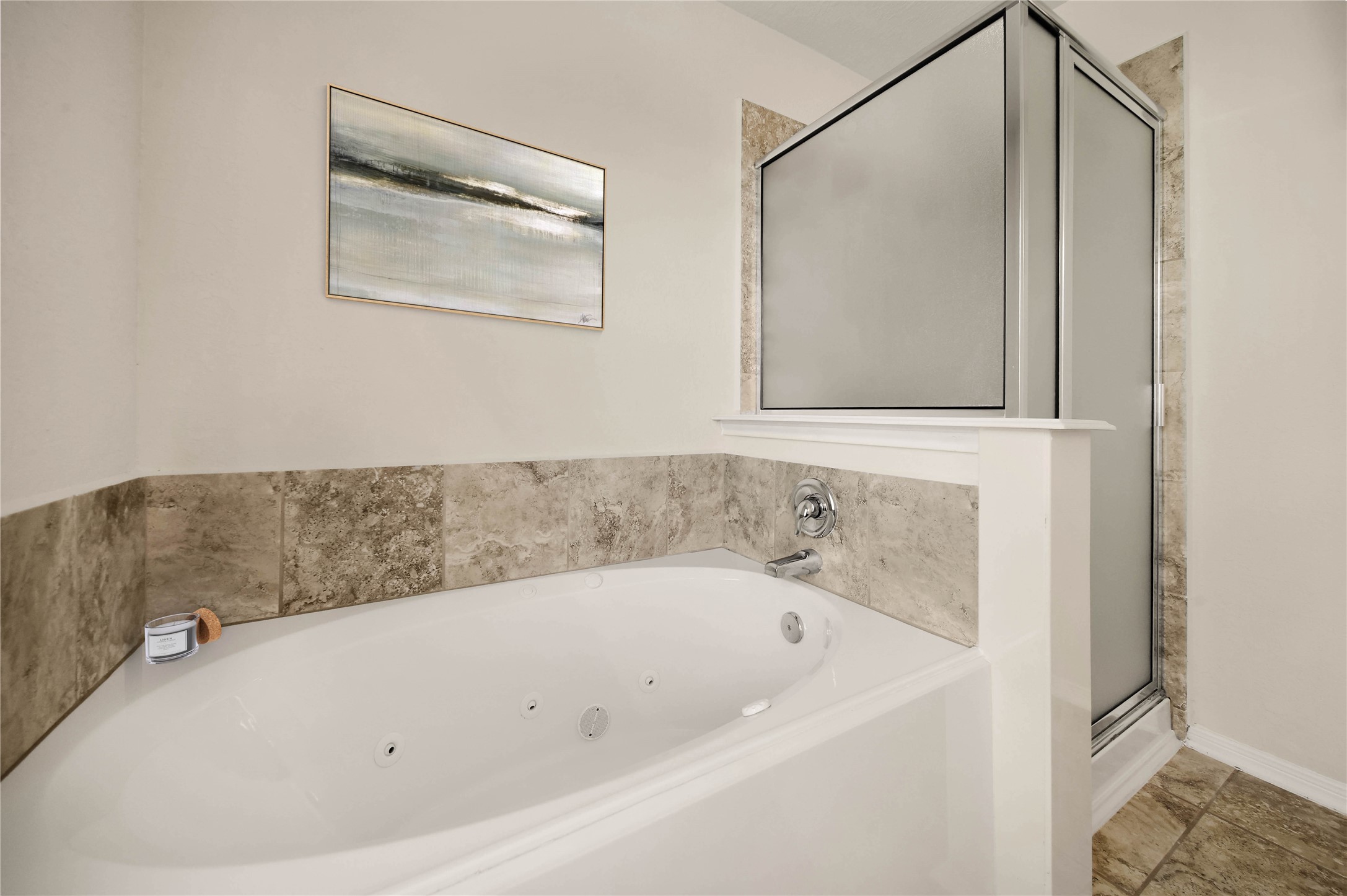 2672 Magnolia Fair Way Spring, TX 77386 - Photo 19 of 49 A jetted tub and glass shower complete the suite.