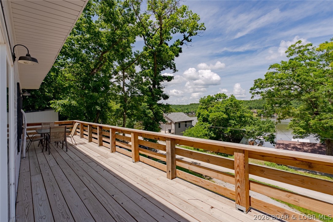 new 40 x 8 front deck perfect for enjoying the lak