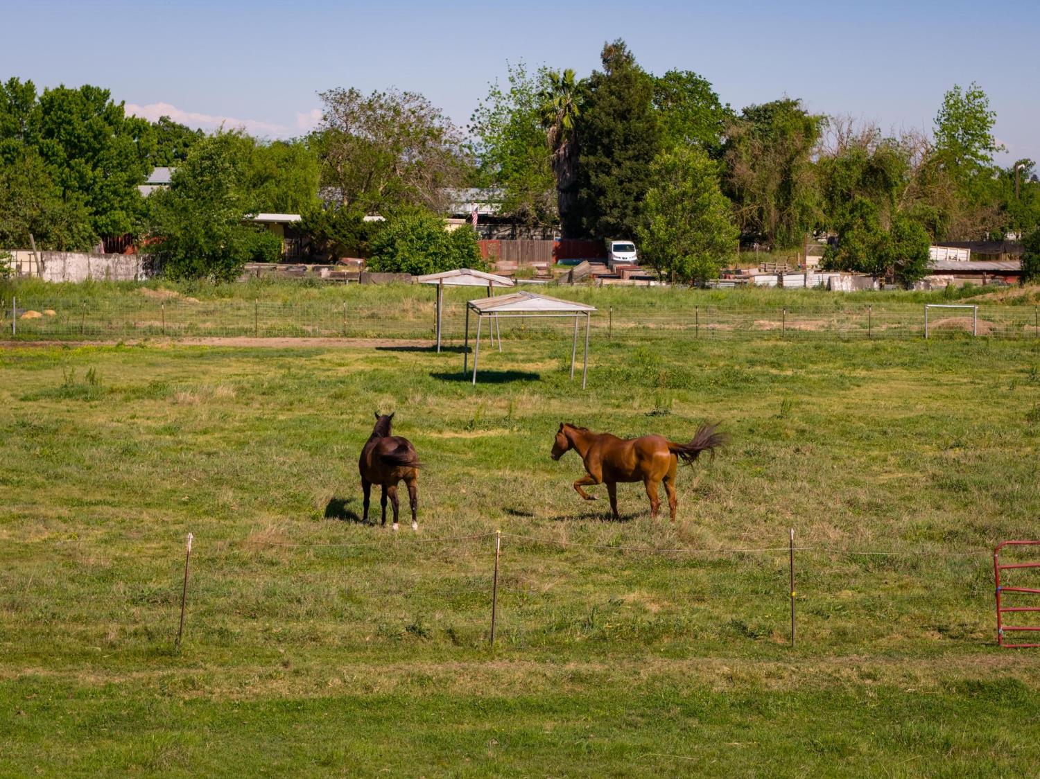 12518 Lone Oak Road Waterford, CA 95386 - Photo 41 of 50 a view of a swimming pool with an outdoor space and seating area