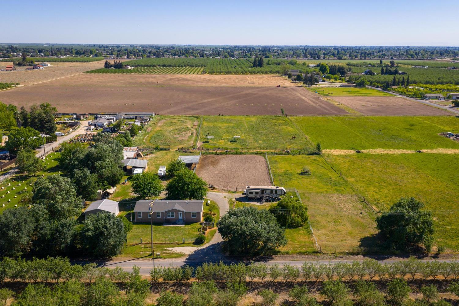 12518 Lone Oak Road Waterford, CA 95386 - Photo 50 of 50 an aerial view of ocean and residential houses with outdoor space and ocean view