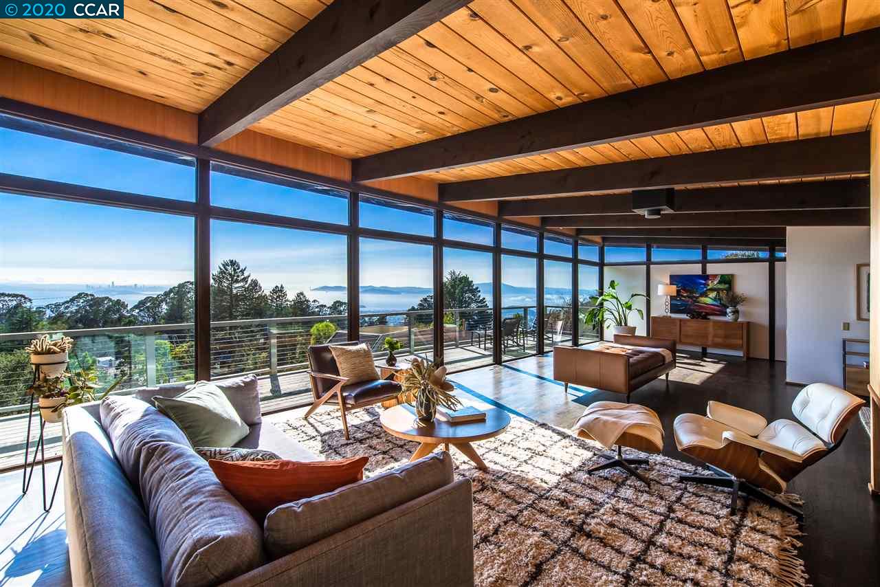 a outdoor living space with patio furniture