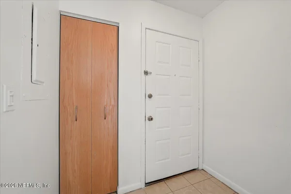 a view of a closet area