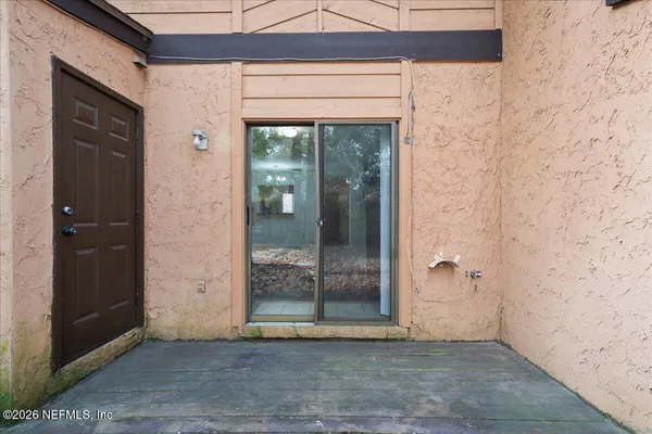 a view of a entryway door