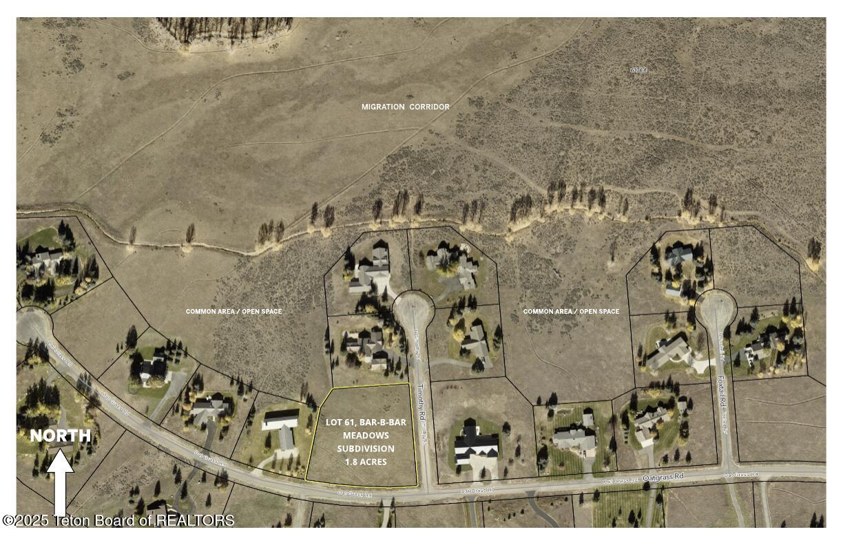 6795 North Timothy Road Jackson, WY 83001 - Photo 5 of 10 Aerial Plat.