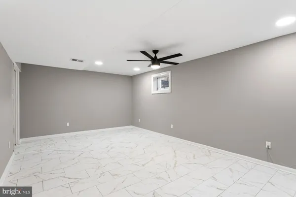 a view of hallway with shower