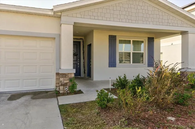 a front view of a house