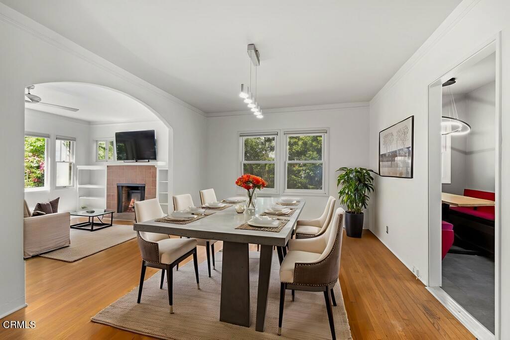 917 West W Victoria Street Santa Barbara, CA 93101 - Photo 8 of 28 a view of a dining room with furniture window and wooden floor