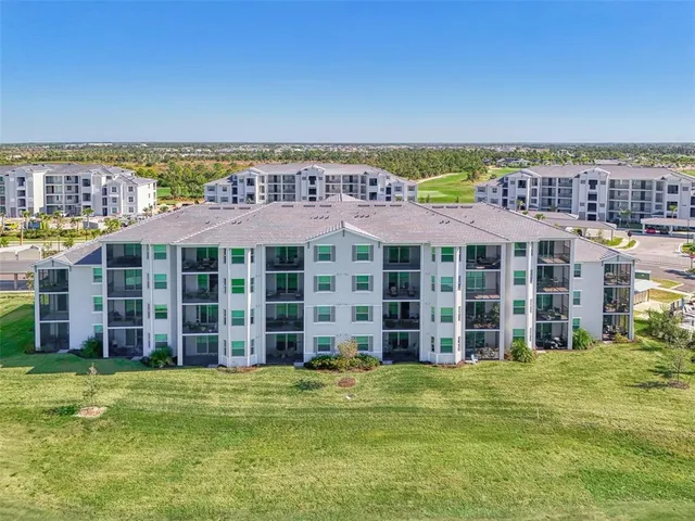 a view of a large building with a outdoor space