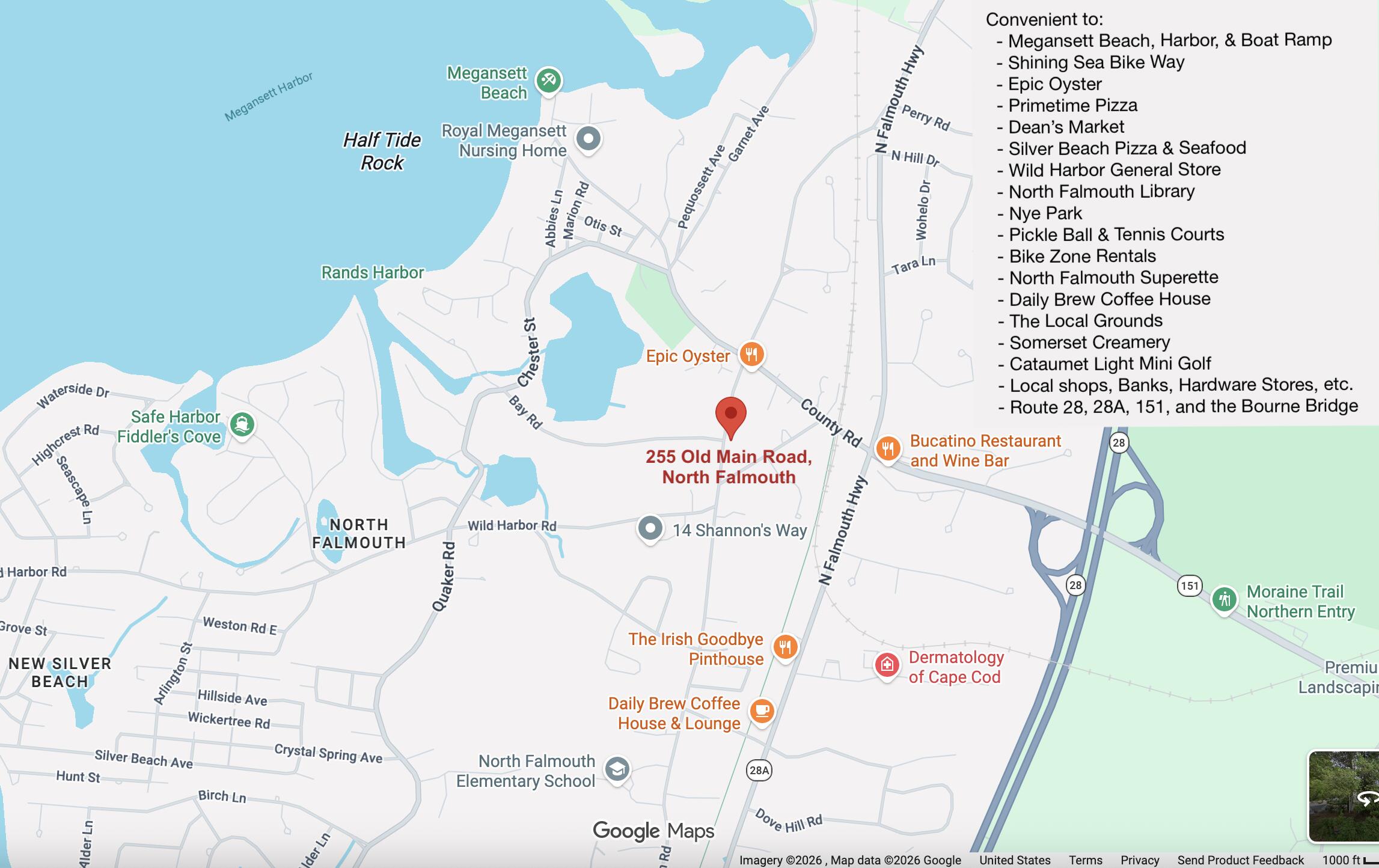 255 Old Main Road, Unit 1B North Falmouth, MA 02556 - Photo 66 of 88 Megansett Landing Map