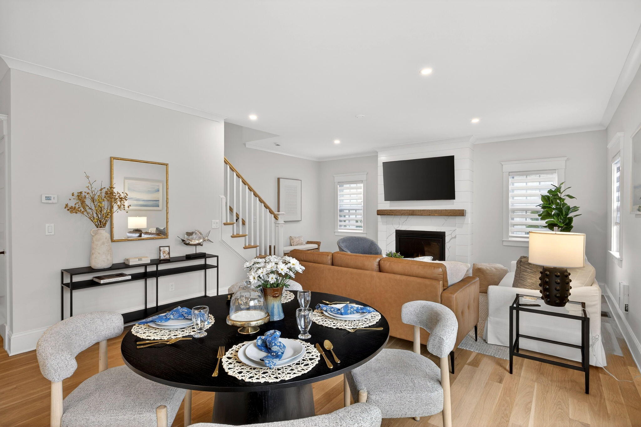 255 Old Main Road, Unit 1B North Falmouth, MA 02556 - Photo 8 of 88 a living room with furniture and a fireplace