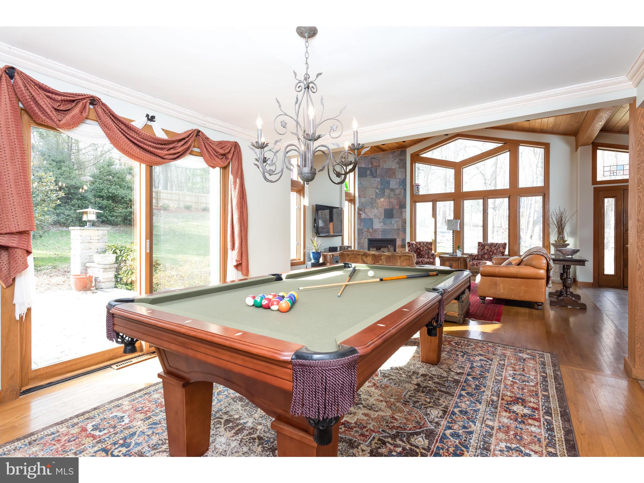 535 Upper Weadley Road Wayne, PA 19087 - Photo 22 of 44 a room with pool table and windows
