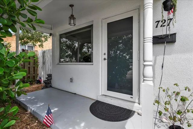 a front view of a house