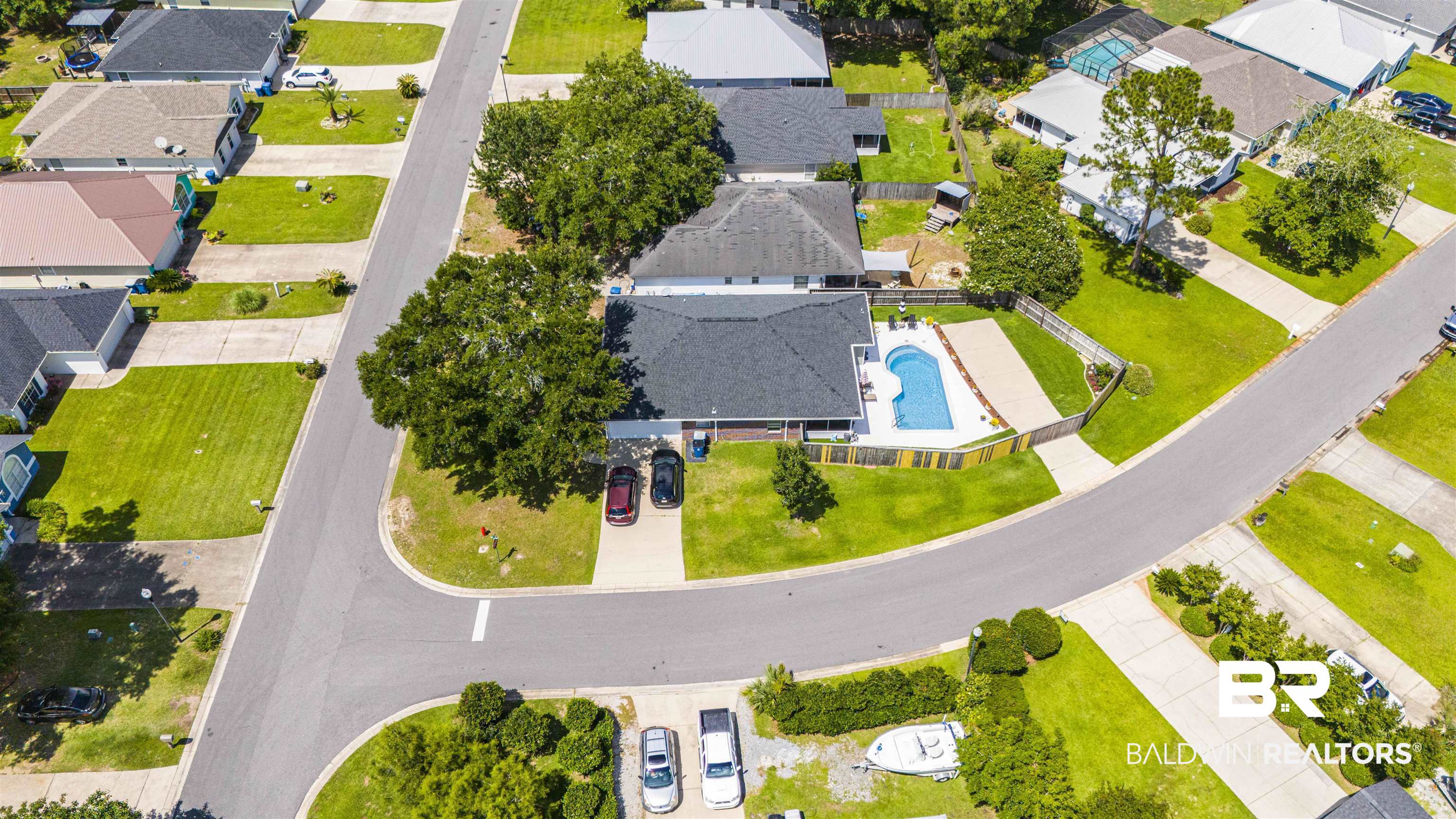 4620 Pine Boulevard Orange Beach, AL 36561 - Photo 48 of 49 Aerial view of residential area with a pool