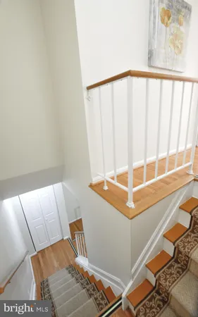 a view of a hallway with a small space