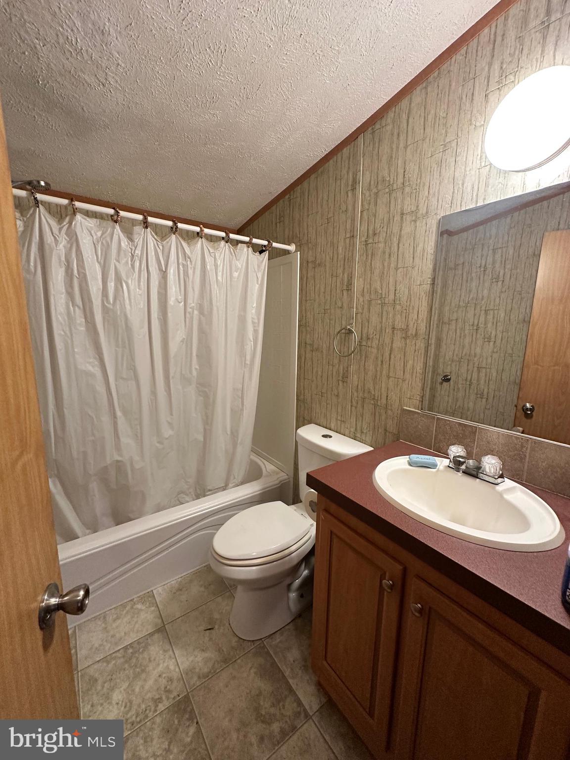 35390 Heron Road Millsboro, DE 19966 - Photo 15 of 25 a bathroom with a sink a toilet a mirror and shower curtain