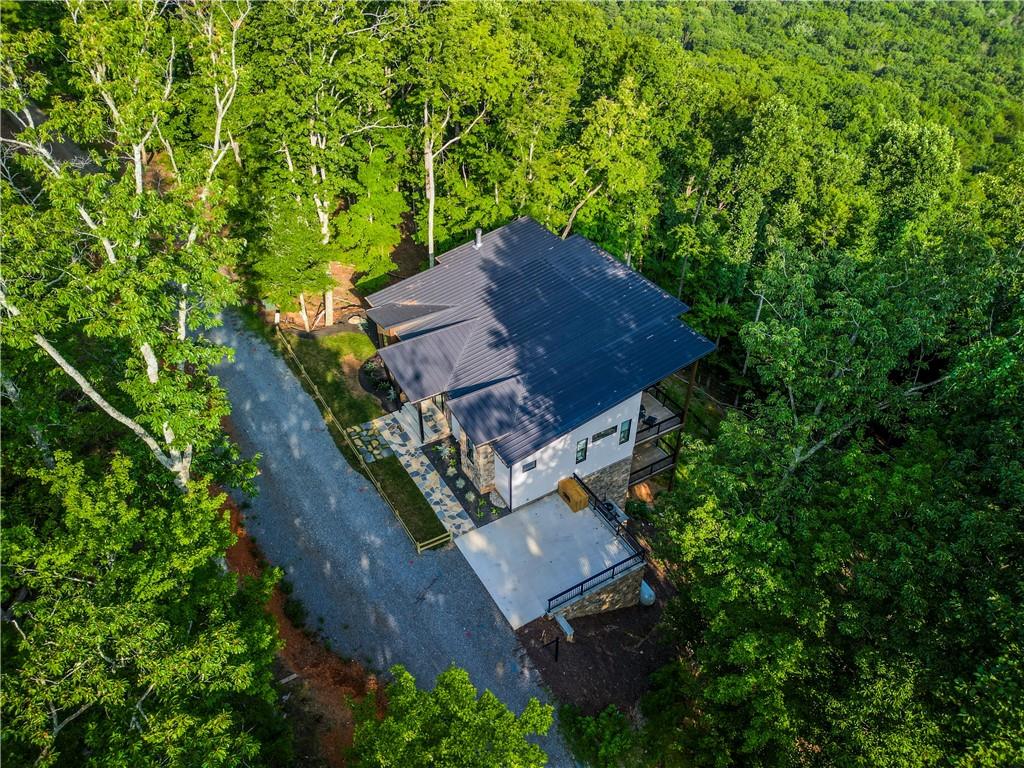 714 Scouts Overlook Lane Morganton, GA 30560 - Photo 45 of 48 an aerial view of a house with a yard and tree s