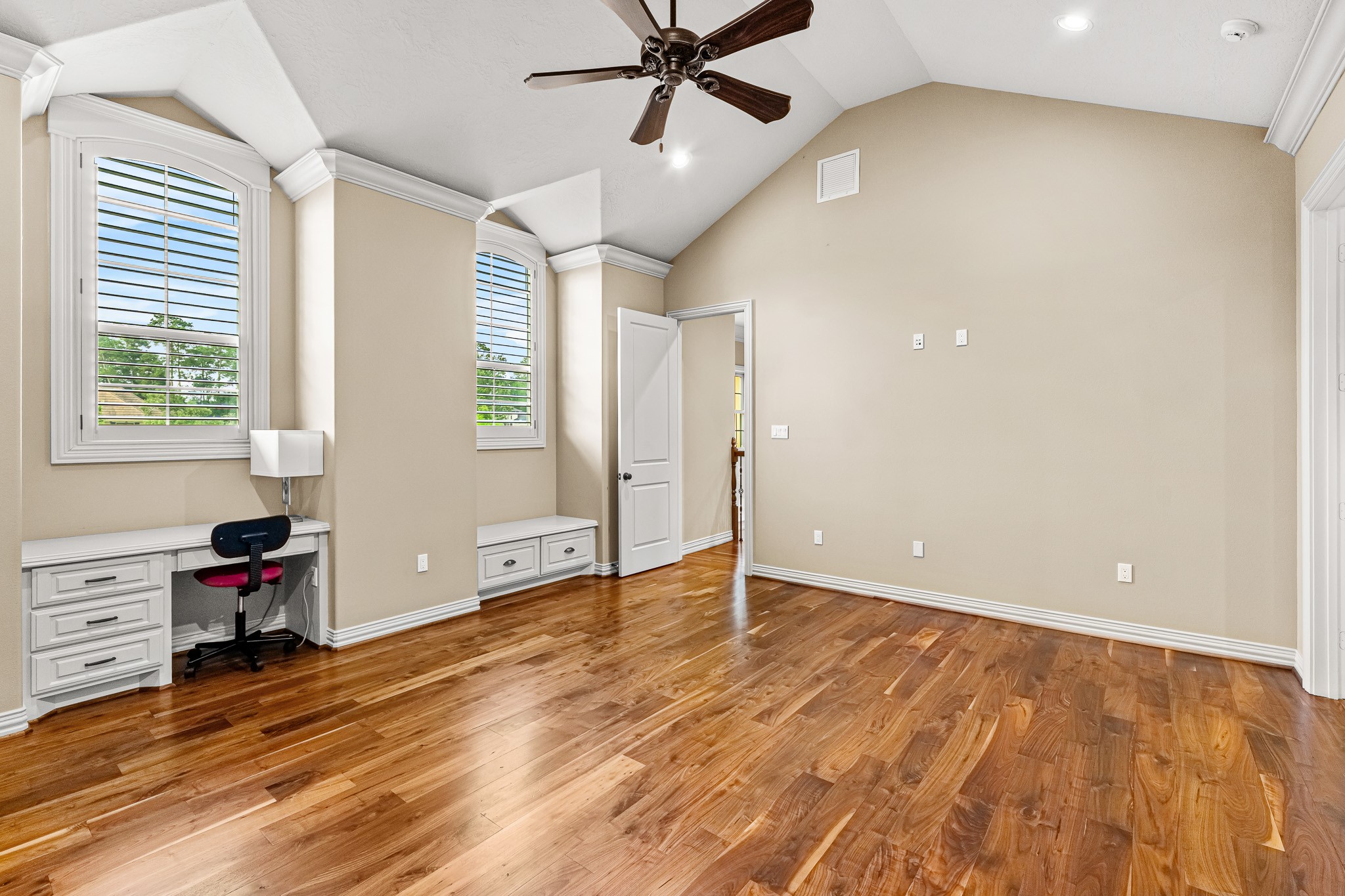 28002 Whispering Maple Way Spring, TX 77386 - Photo 37 of 44 Over=sized Secondary Bedroom with Built-ins