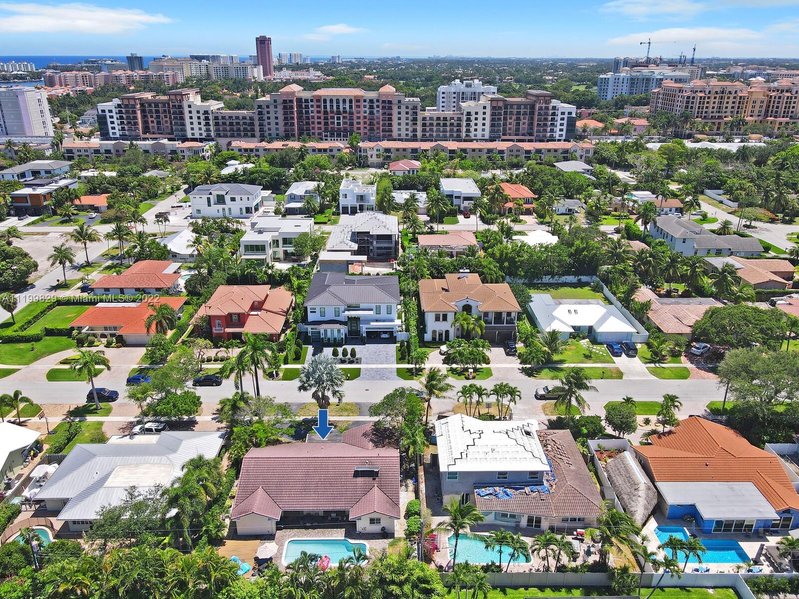 365 Northeast 3rd Street Boca Raton, FL 33432 - Photo 2 of 25 an aerial view of residential houses with city view
